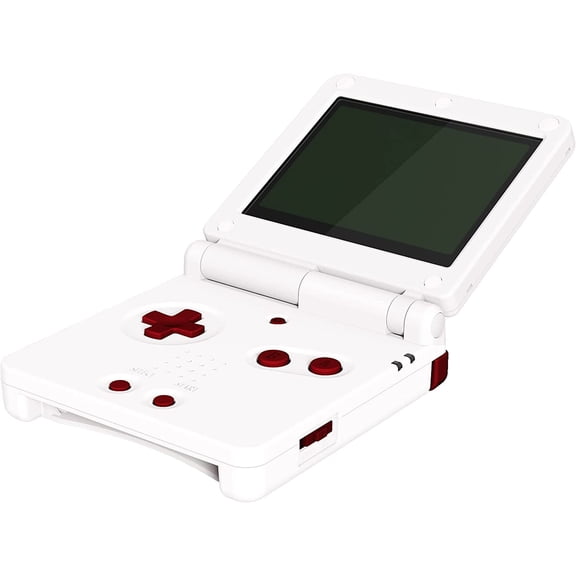 eXtremeRate Scarlet Red Custom Full Set Buttons for Gameboy Advance SP, Replacement Button for GBA SP Console