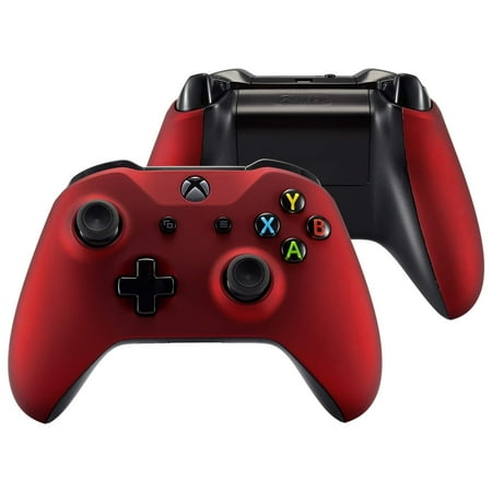 eXtremeRate Scarlet Red Faceplate Cover, Front Shell, Grip Back Panels for Xbox one x/s Controller