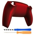 thumbnail image 1 of eXtremeRate Scarlet Red Grip Back Housing Replacement Bottom Shell Cover for ps5 Controller BDM-010/020/030/040, 1 of 5