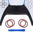 thumbnail image 1 of eXtremeRate Scarlet Red Replacement Accent Rings for ps5 Controller BDM-010/020/030/040, 1 of 6