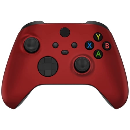 eXtremeRate Scarlet Red Soft Touch Grip Back Panels Cover Faceplate for Xbox Core Wireless Controller