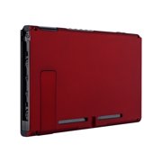 eXtremeRate Soft Touch Grip Red Console Back Plate DIY Replacement Housing Shell Case for Nintendo Switch Console with Kickstand – JoyCon Shell NOT Included