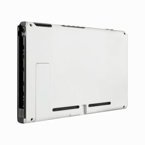 eXtremeRate Soft Touch Grip White Console Back Plate DIY Replacement Housing Shell Case for Nintendo Switch Console with Kickstand – JoyCon Shell NOT Included