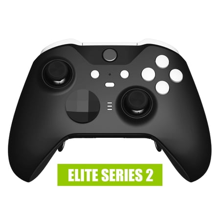 eXtremeRate Soft Touch White Replacement Buttons for Xbox One Elite Series 2(Model 1797), LB RB LT RT Bumpers Triggers ABXY Start Back Sync Profile Switch Keys for Xbox One Elite Series 2 Core