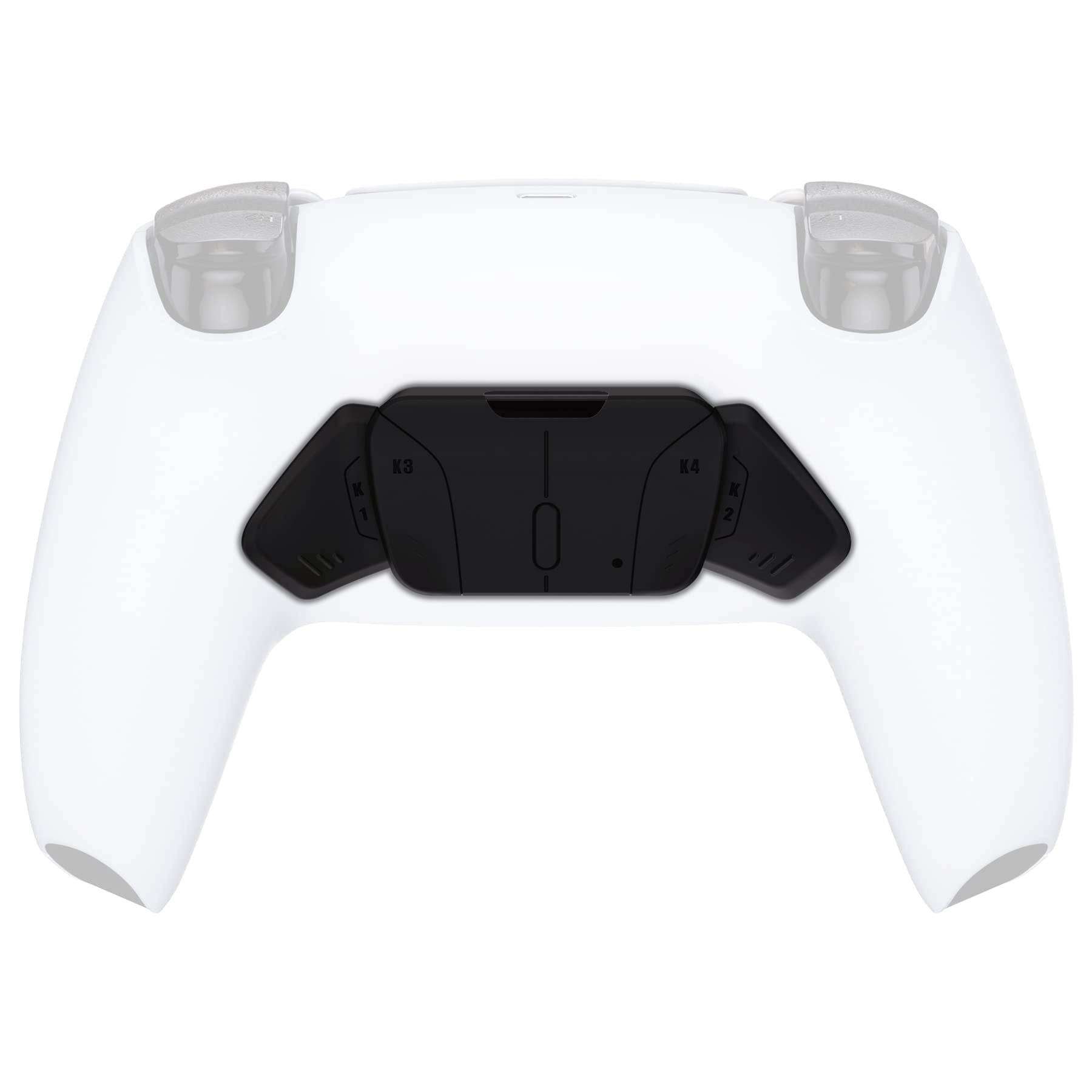 eXtremeRate Solid Black RISE4 Remap Kit Replacement Back Paddles K1K2K3K4 Housing for PS5 Controller BDM-010/020/030/040