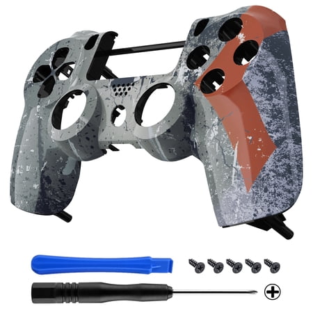 eXtremeRate Spartan Warrior Replacement Housing Shell for ps4 Slim Pro Controller JDM-040/050/055
