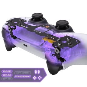 eXtremeRate Strong Version Whole Clicky Kit V2 for PS5 Controller BDM-040/050/060, Mouse Click Face Buttons & L2R2 Hair Triggers