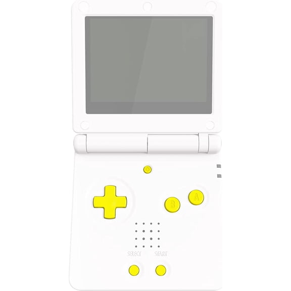 eXtremeRate Sunflower Yellow Custom Full Set Buttons for Gameboy Advance SP, Replacement A B L R Button Power On Off Volume Button D-pad Key for GBA SP Console - Console NOT Included