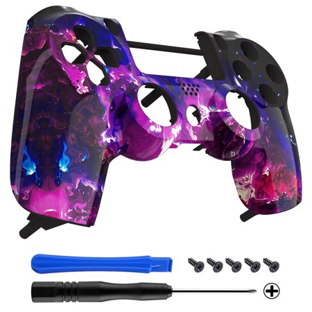eXtremeRate Surreal Lava Faceplate Cover Replacement Front Housing Shell for ps4 Slim Pro Controller