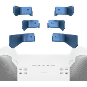 eXtremeRate Swift Paddles for Xbox Elite 1/2 Controller, 6 in 1 Metalic Neptune Blue Replacement Interchangeable Back Paddles for Xbox One Elite & Elite Series 2 Controller