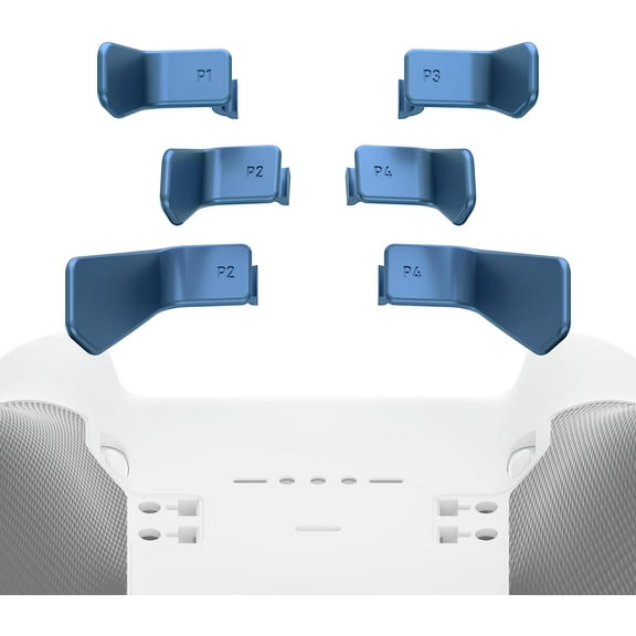 eXtremeRate Swift Paddles for Xbox Elite 1/2 Controller, 6 in 1 Metalic Neptune Blue Replacement Interchangeable Back Paddles for Xbox One Elite & Elite Series 2 Controller