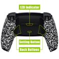 thumbnail image 1 of eXtremeRate Textrued White Back Paddles Kit Upgrade Board Back Shell Buttons for PS5 Controller BDM-010/020, 1 of 7