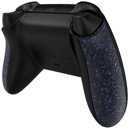 eXtremeRate Textured Purple Replacement Non-Slip Back Panels Shell for Xbox Series X & S Controller