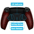 thumbnail image 1 of eXtremeRate Textured Red Remap Kit Upgrade Board Back Shell 4 Buttons for PS5 Controller BDM 010/020, 1 of 5