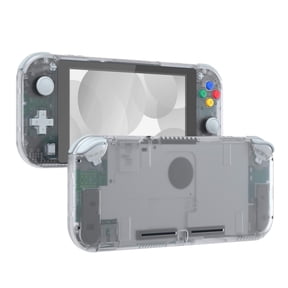 eXtremeRate DIY Replacement Shell for Nintendo Switch Lite, Clear