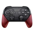 thumbnail image 1 of eXtremeRate Transparent Clear Red Replacement Handle Grips for Nintendo Switch Pro Controller, DIY Hand Grip Shell for Nintendo Switch Pro - Controller NOT Included, 1 of 6