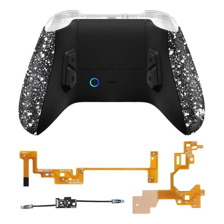 eXtremeRate VICTOR X Remap Kit, 6 Profiles & Textured White Redesigned Back Shell & Side Rails & 4 Back Buttons for Xbox Core Controller - Controller NOT Included