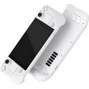 eXtremeRate White Faceplate Back Plate Replacement Housing Case Full Set Shell w/Buttons for Steam Deck LCD Console
