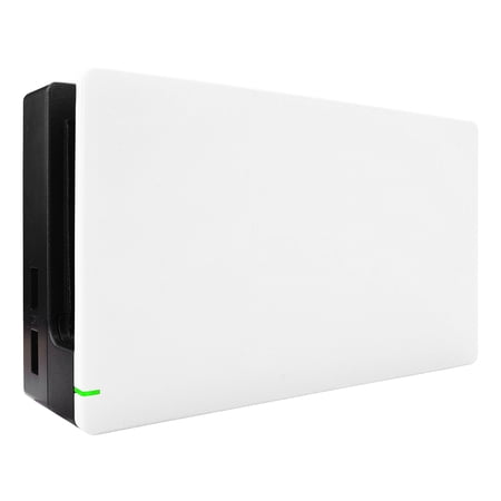 eXtremeRate White Faceplate Grip Replacement Housing Shell for Nintendo Switch Dock - Dock Without