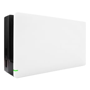 eXtremeRate White Faceplate Grip Replacement Housing Shell for Nintendo Switch Dock - Dock Without