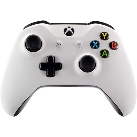 eXtremeRate White Grip Front Housing Shell Replacement Faceplate for Xbox One s/x Controller