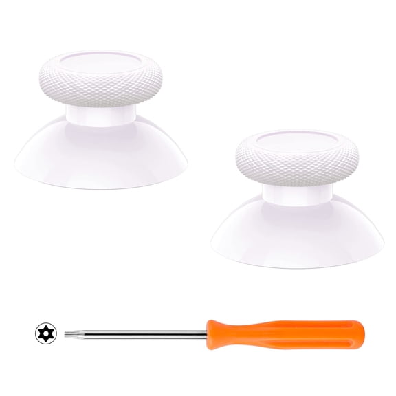 eXtremeRate White Replacement Thumbsticks Joysticks Repair Kit for Xbox Series X & S Controller
