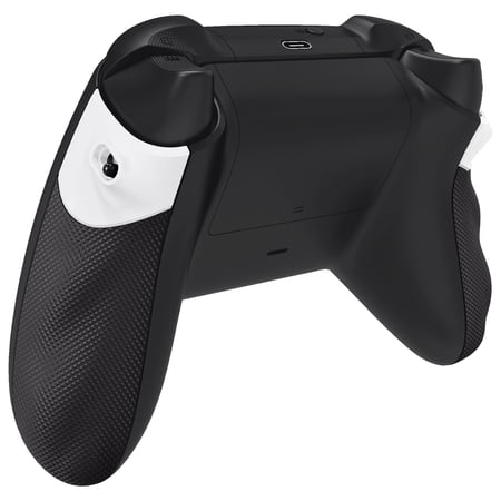 eXtremeRate White Side Rails Grips Trigger Stop Kit Stopper Handle for Xbox Series X/S Controller