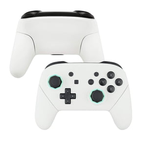 eXtremeRate White Sticks Faceplate Backplate Handles Replacement Housing for Nintendo Switch Pro