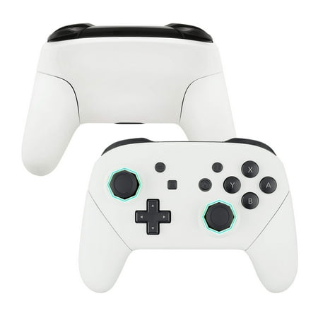 eXtremeRate White Sticks Faceplate Backplate Handles Replacement Housing for Nintendo Switch Pro
