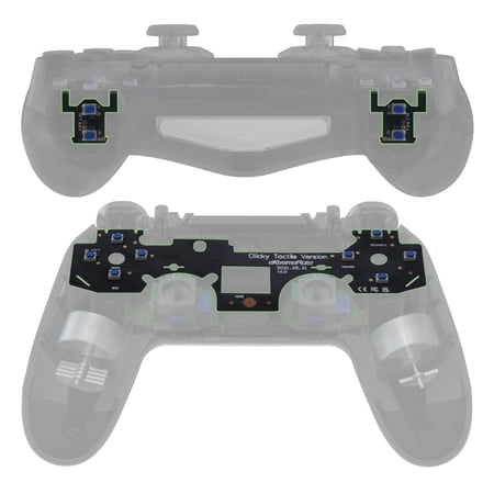eXtremeRate Whole Clicky Kit for PS4 Controller CUH-ZCT2 JDM-040/050/055 – Tactile Face, D-Pad & Shoulder Buttons w/ Mouse-Click