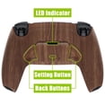 thumbnail image 1 of eXtremeRate Wood Grain Back Paddles Kit Upgrade Board Back Shell Buttons for PS5 Controller BDM-010/020, 1 of 8