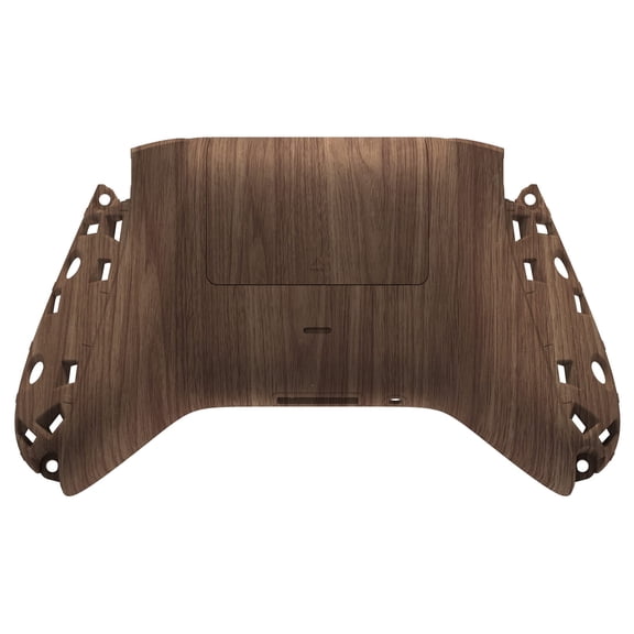 eXtremeRate Wood Grain Patterned Bottom Shell with Battery Cover, Soft Touch Replacement Backplate for Xbox Core Wireless Controller