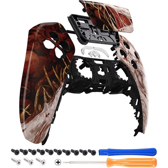 eXtremeRate Xeno Species Replacement Touchpad Front Housing Shell for ps5 Controller BDM-010/020/030/040