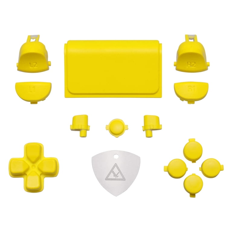 eXtremeRate Yellow Replacement D-pad R1 L1 R2 L2 Triggers Touchpad