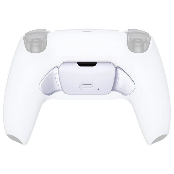 eXtremerate Rise Remap Kit Solid White Replacement Redesigned K1 K2 Back Button Housing Shell for PS5 Controller BDM-010/020/030/040