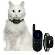 eXuby - Small Cat Shock Collar w/Remote - Designed for Training Cats - Prevents Unwanted Meowing, Scratching & Roaming - Sound, Vibration & Shock Modes - 9 Levels - Water Resistant - Black