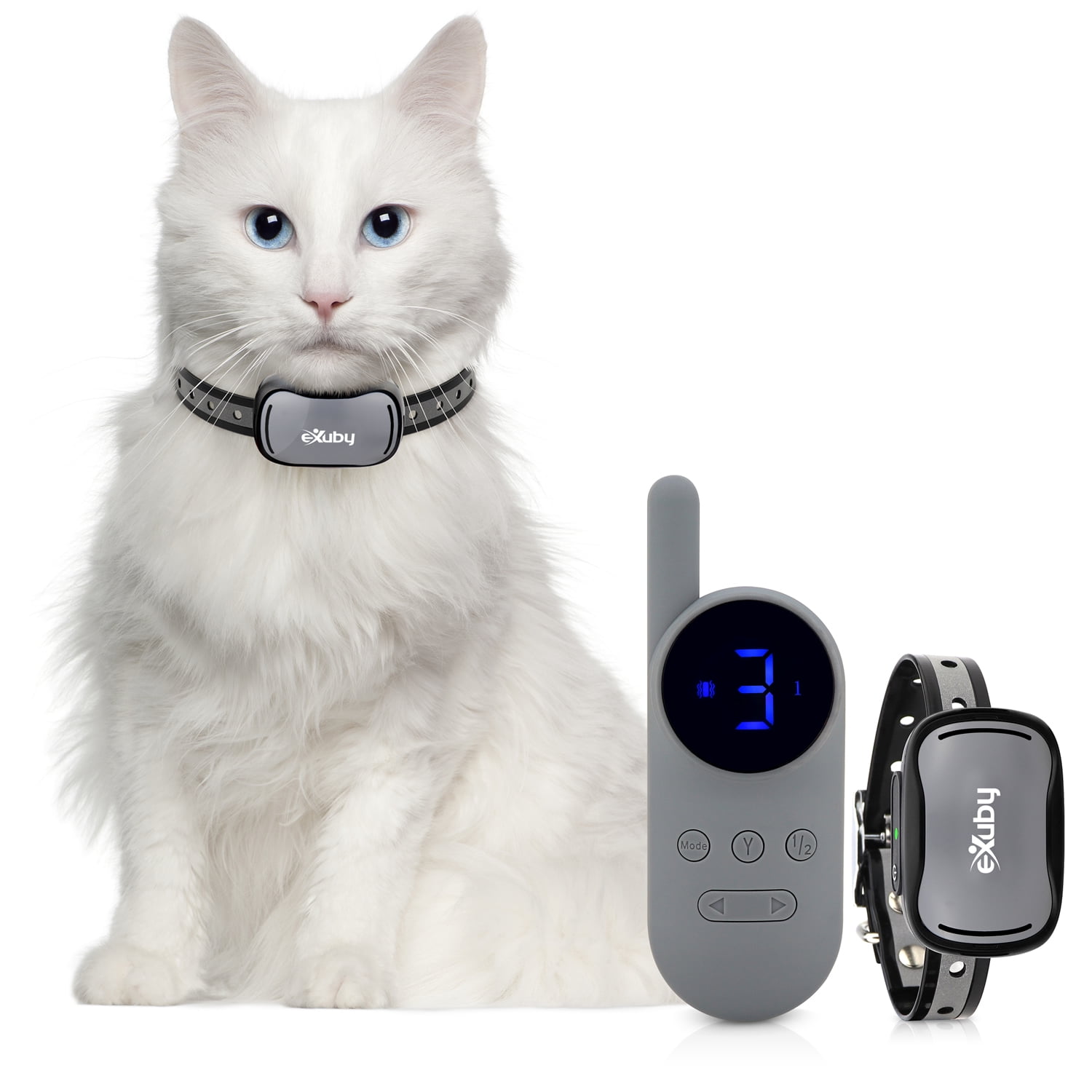 Picture of eXuby Cat Training Collar, Small with Remote, 3 Modes, 9 Levels ...