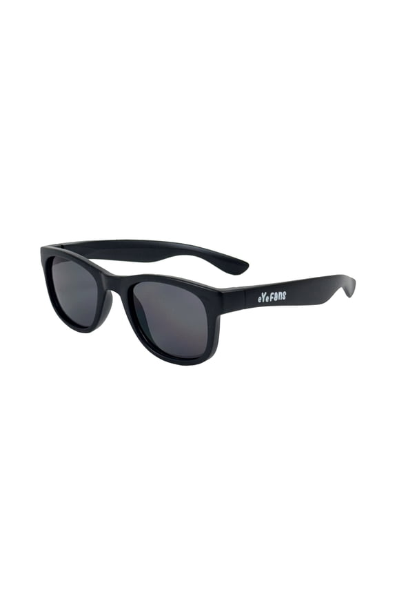 NOAH Sunglasses for Kids - Small Square UV407 Protection, Impact Resistant, BPA-Free Frame, Comfortable Outdoor Sports Eyewear for Boys & Girls - Black, M