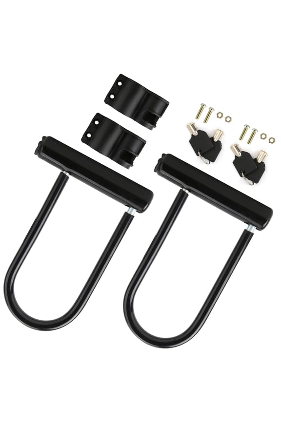 2 Pack U-Lock Bike Lock Set, Heavy Duty U Shaped Bicycle Locks, Security Anti-Theft Mountain Bike Locks with Keys
