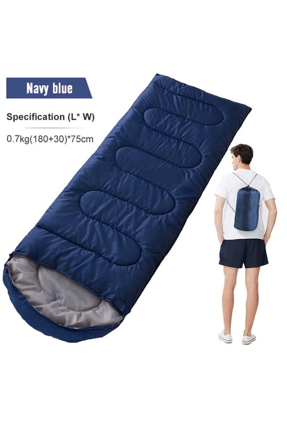 83" Sleeping Bag, Camping Waterproof Lightweight Sleeping Bag for Adult, Camping Gear Equipment for Travel Camping Picnic Climbing (Navy Blue, 41℉- 68 ℉)