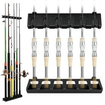 eYotto Fishing Rod Rack Vertical Holder Horizontal Wall Mount Boat Pole Stand Storages