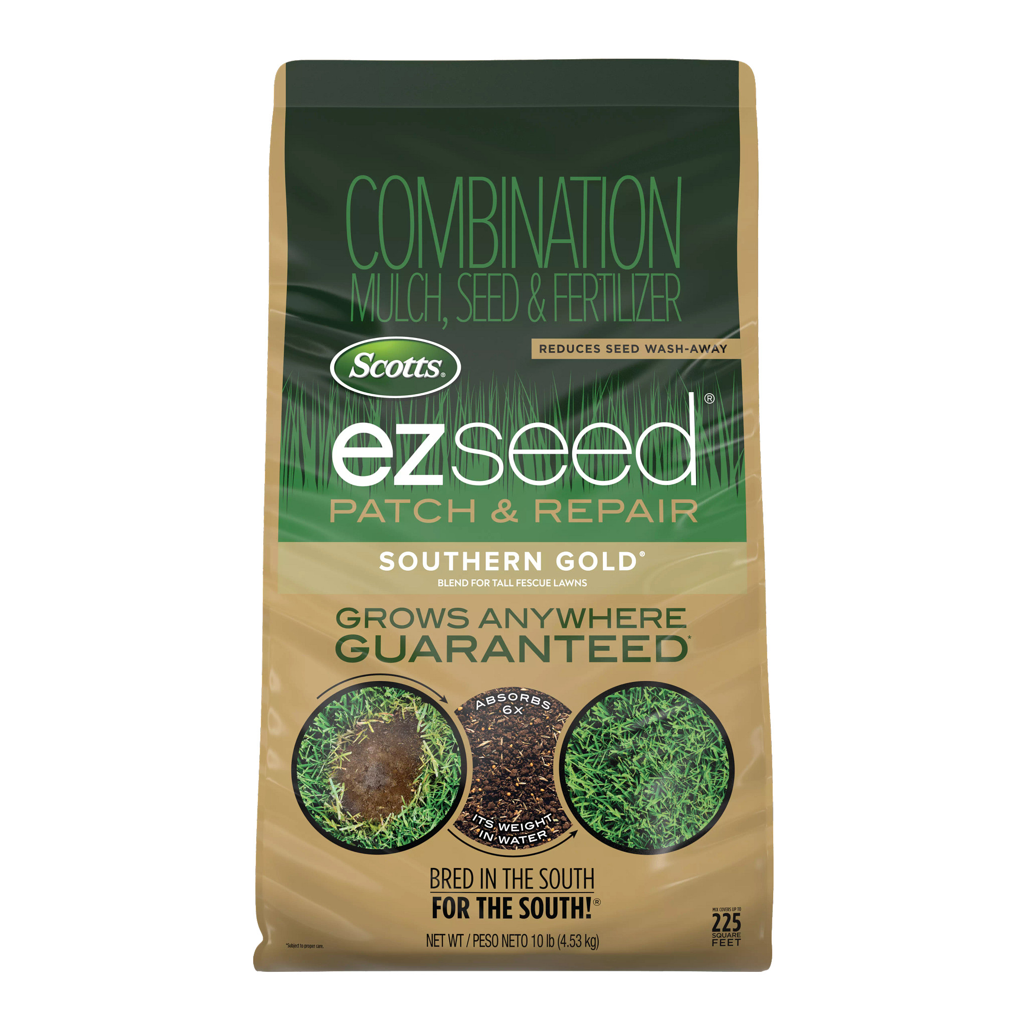 Scotts EZ Seed Patch & Repair Southern Gold Blend for Tall Fescue Lawns, 10 lbs.