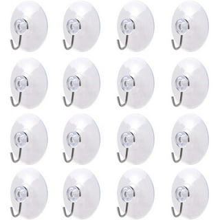 GoldRock Suction Cup Clip, Pack of 4, Suction Cup Clips, Suction Cup Hooks,  Transparent Suction Cup Clips, Plastic Clip with Suction Cup, Suction Cup