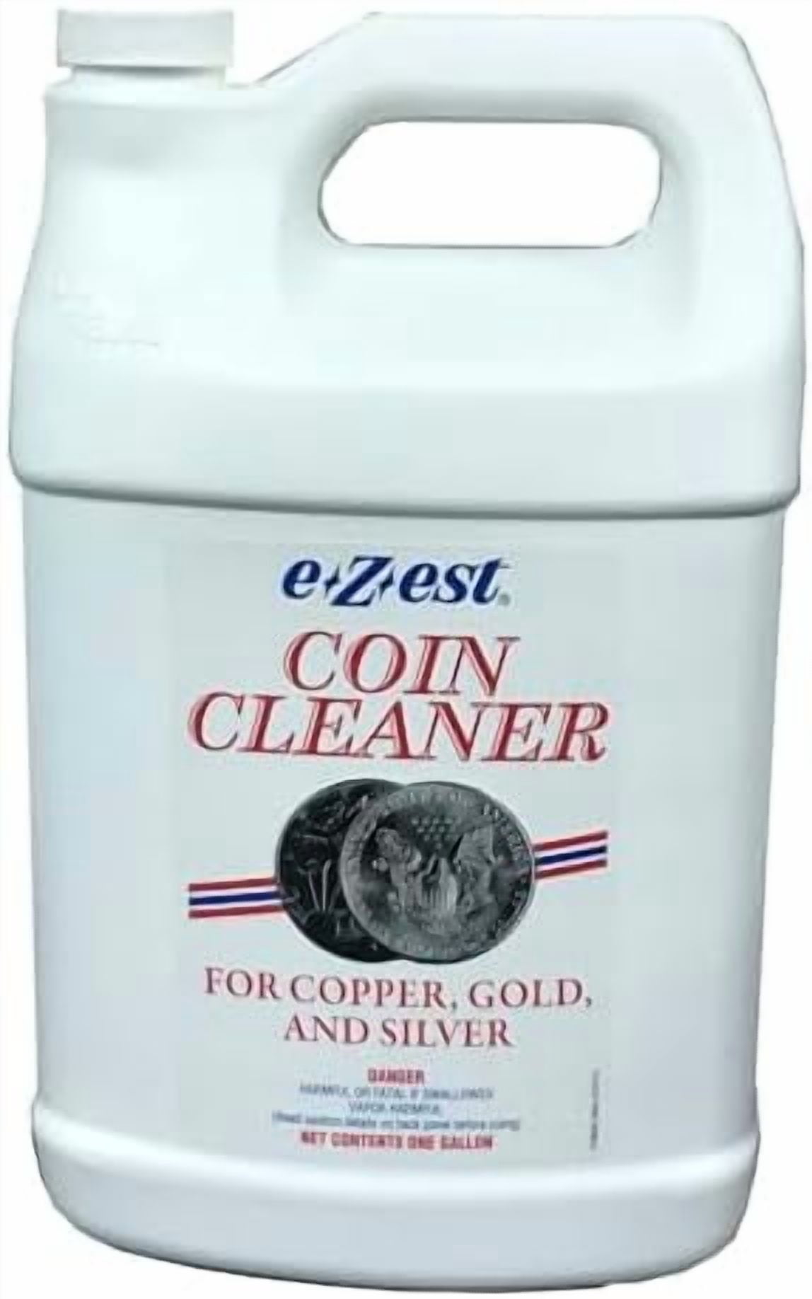 Coin Cleaner eZest Easy Coin Cleaner Copper Gold Silver Jewelry - 1 Gallon - Walmart.com