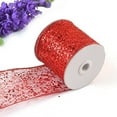 thumbnail image 1 of eZthings® Decorative Designer Sparkly Sheer Fabric Ribbons for Party Decor and Gift Baskets (10 Yard, Red(3.5" Width)), 1 of 11