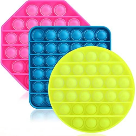 eZthings Heavy Duty Stress Relief Sensory Toy - Push Bubble Fidget Toys for Kids and Adults