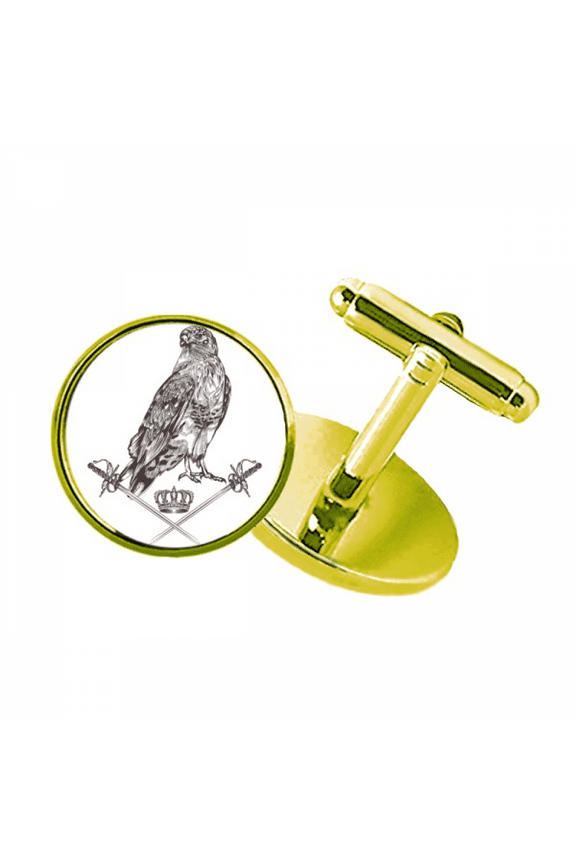 eagle crown animal baroque style studded business metal cufflinks en