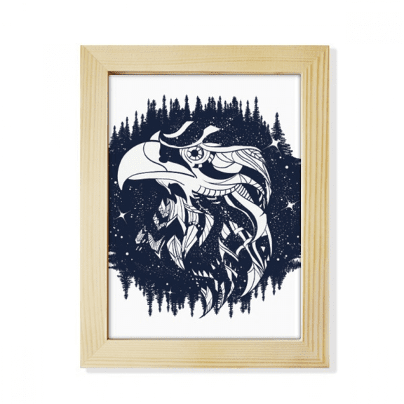 eagle stars art pattern desktop adorn photo frame display art painting wooden