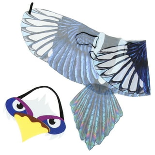 Spencer Kids Bird Costume Wings with Mask Halloween Dress-up Role Play  Party Favors for Girls Boys Green 