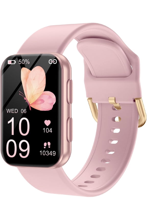 ealt Fitness Tracker wit Blood oxy-gen Monitor and 24/7 eart Rate and Blood Pressure, Sleep Monitor, 120+ Sport Modes Waterproof Fitness Watc for Women Men Android iOS, Pink